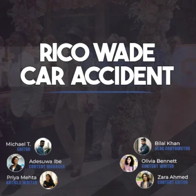 Rico Wade car accident scene: Damaged vehicle on Atlanta street, highlighting the impact on Southern hip-hop pioneer and Organized Noize co-founder.