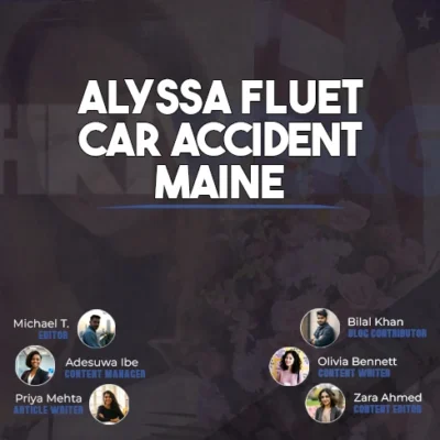 Scene of Alyssa Fluet car accident in Maine, showing emergency responders and Ford Ranger truck involved in the tragic incident on Long Island.