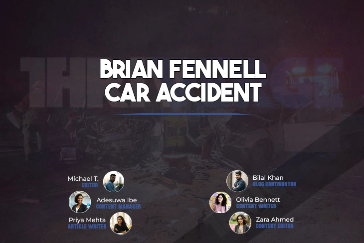 Somber image of a car accident scene, symbolizing the tragic Brian Fennell car accident that impacted his family and music career.