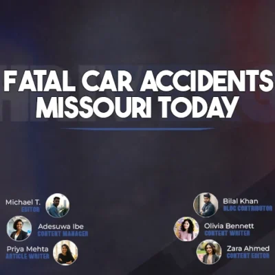 A somber scene of a recent fatal car accident in Missouri today, highlighting the urgency of road safety.