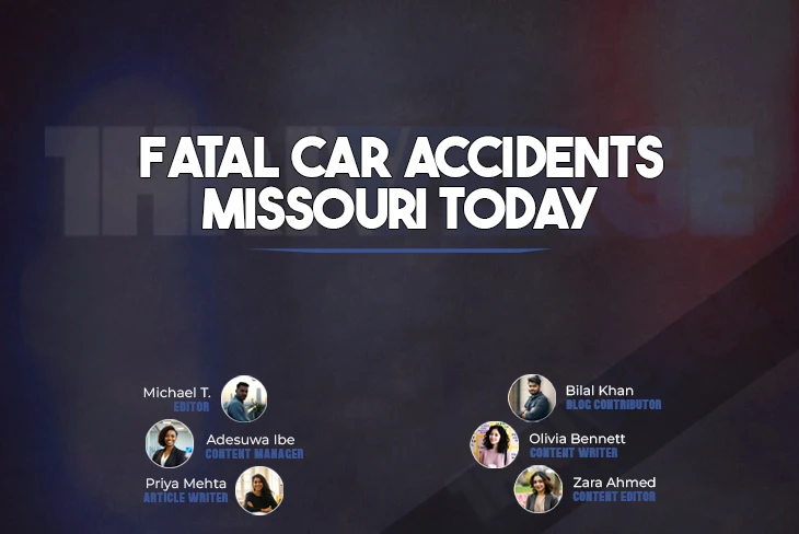 A somber scene of a recent fatal car accident in Missouri today, highlighting the urgency of road safety.