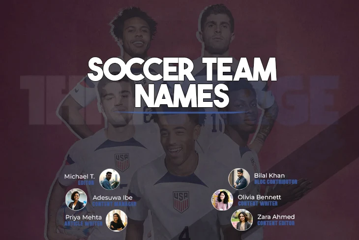 Soccer Team Names: Creative and inspiring ideas for your squad's perfect moniker.