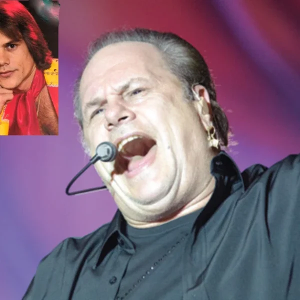 Harry Wayne Casey performing on stage with inset photos from his early career - many fans search for information about Harry Wayne Casey wife