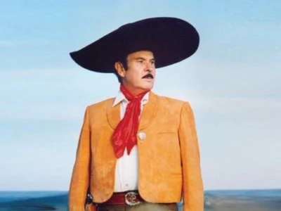 Antonio Aguilar in iconic charro outfit showcasing the legendary Mexican singer's traditional style that made him El Charro de México