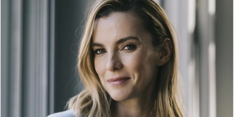 Betty Gilpin actress portrait discussing her net worth and career success in 2025