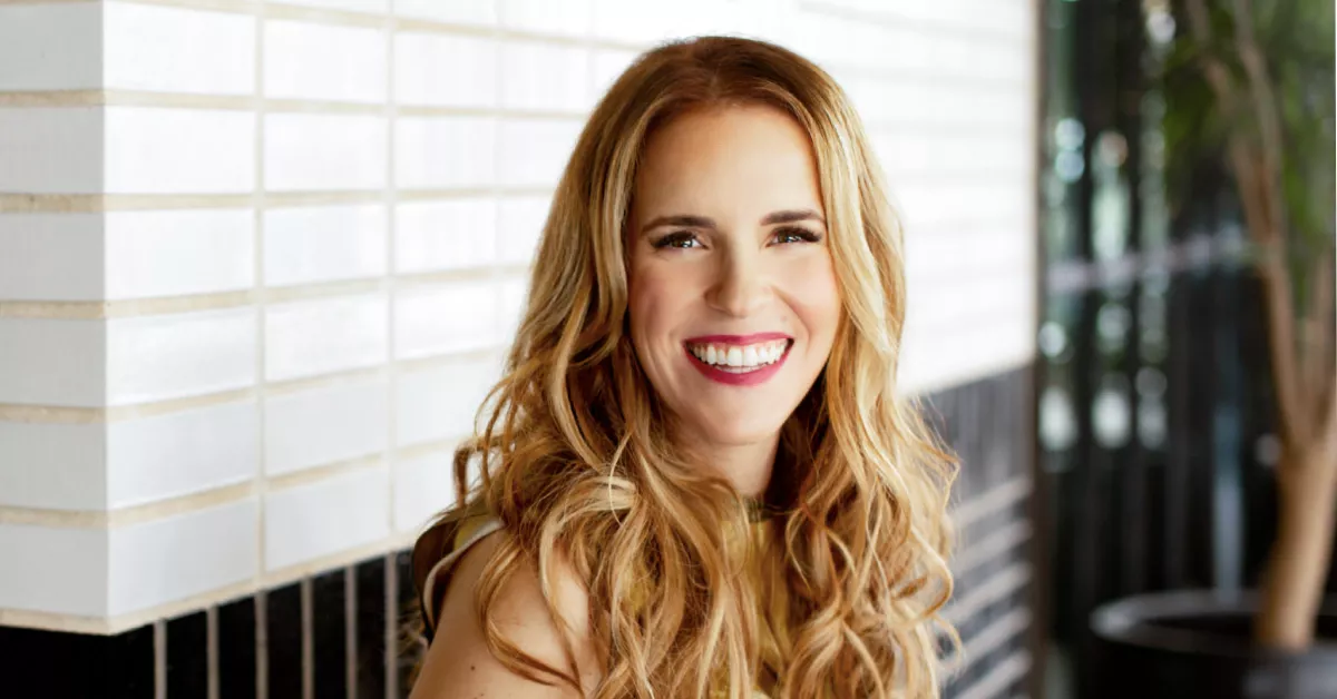 Portrait of Rachel Hollis, motivational speaker and bestselling author, inspiring women through her books and empowering messages.