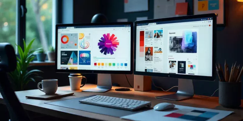 Carmenton.xyz creative digital studio workspace showcasing modern branding design tools and responsive web solutions