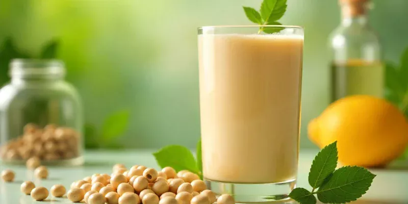 Premium Insoya plant-based protein showing fermented soy innovation with sustainable packaging