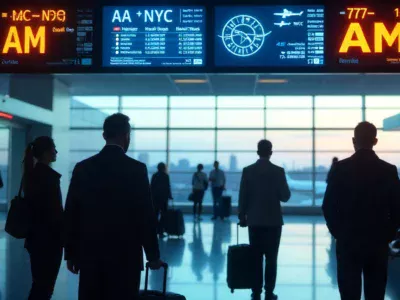 Modern airport display showing Zopalno Number Flight codes with structured aviation identifiers and digital interface