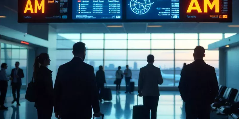 Modern airport display showing Zopalno Number Flight codes with structured aviation identifiers and digital interface